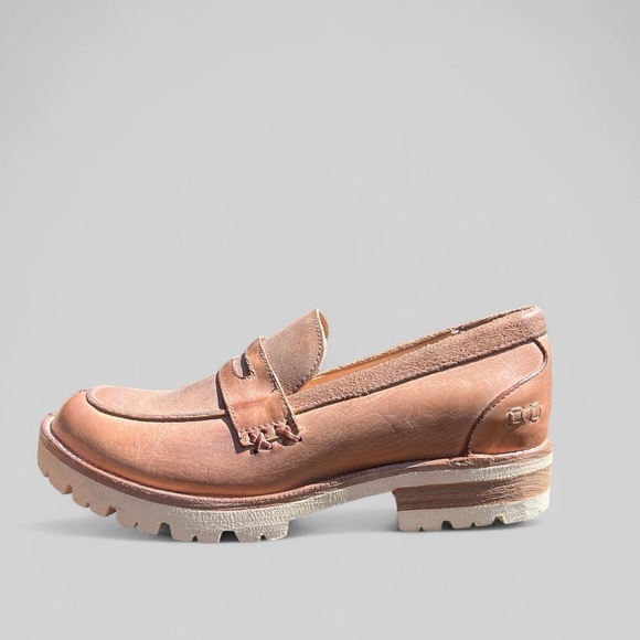 NWB BedStu Reinna III tan leather penny loafers - Picture 5 of 11